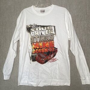Chase Authentics Nascar Womens Long Sleeve Shirt White XL Cotton Tony‎ Stewart